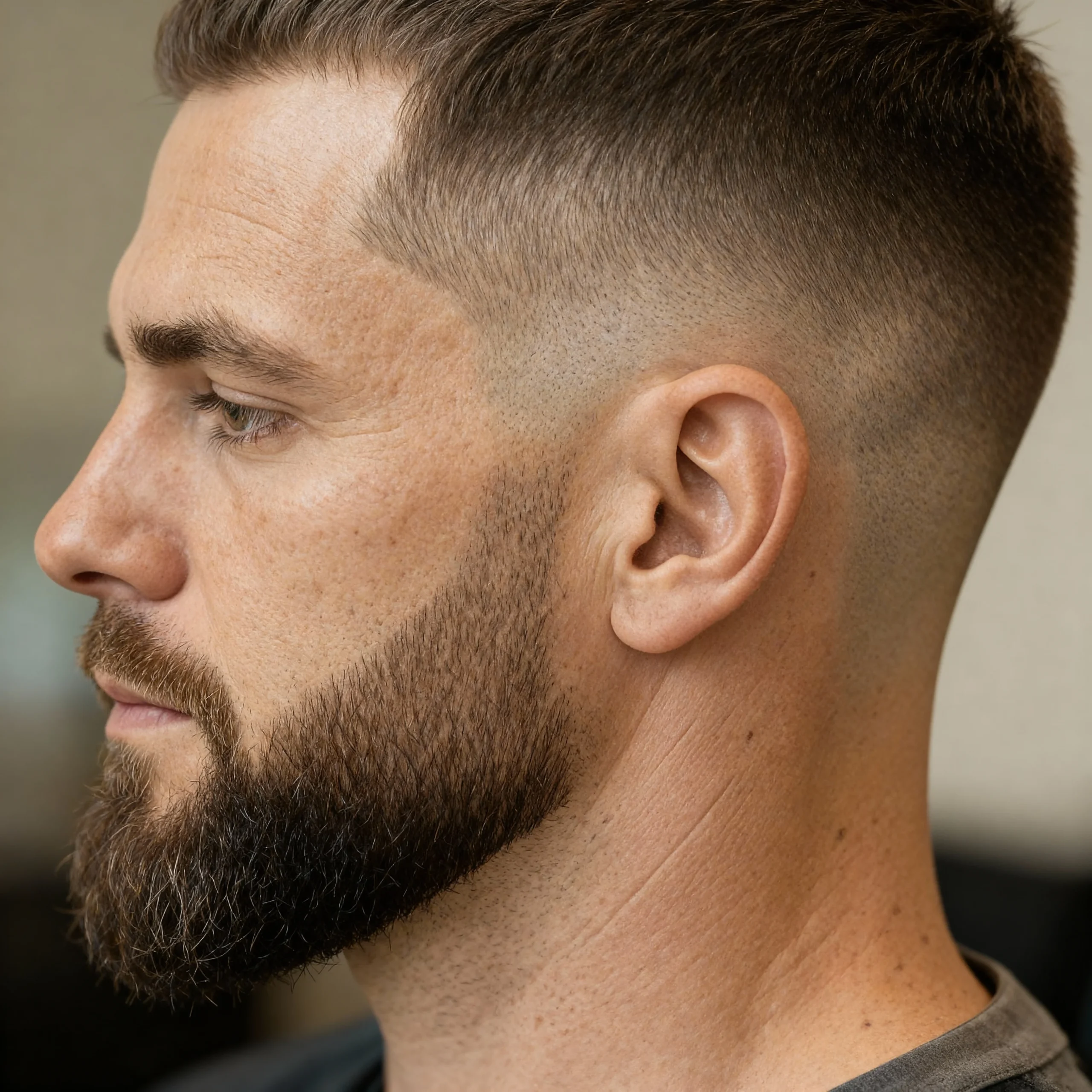 Low Taper Fade Haircut – Style & Maintenance Guide (2026) 5 low taper fade with beard - types of low taper fade - image