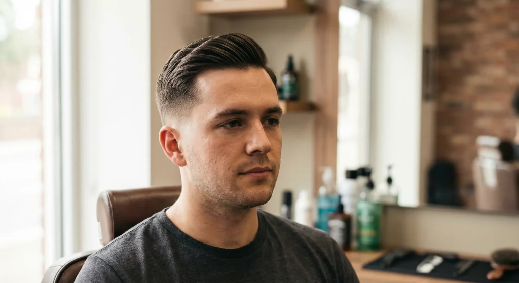 Side part taper fade - taper fade hairstyles