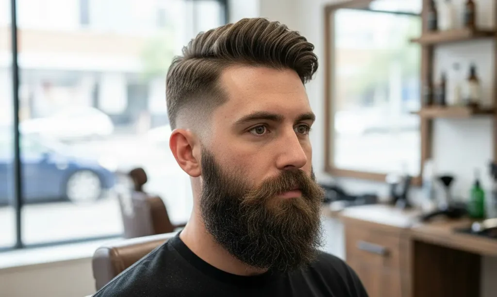 Skin fade with beard - Taper Fade Hairstyles